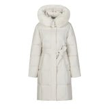 Big Fur Collar Women's Mid-length Winter Loose Korean Style Padded Down Jacket