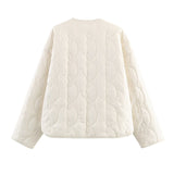 Temperament Women's Bow Quilted Coat