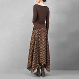 Women's Polyester Scottish Autumn Skirt