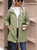 New Hooded Fleece Padded Coat Women