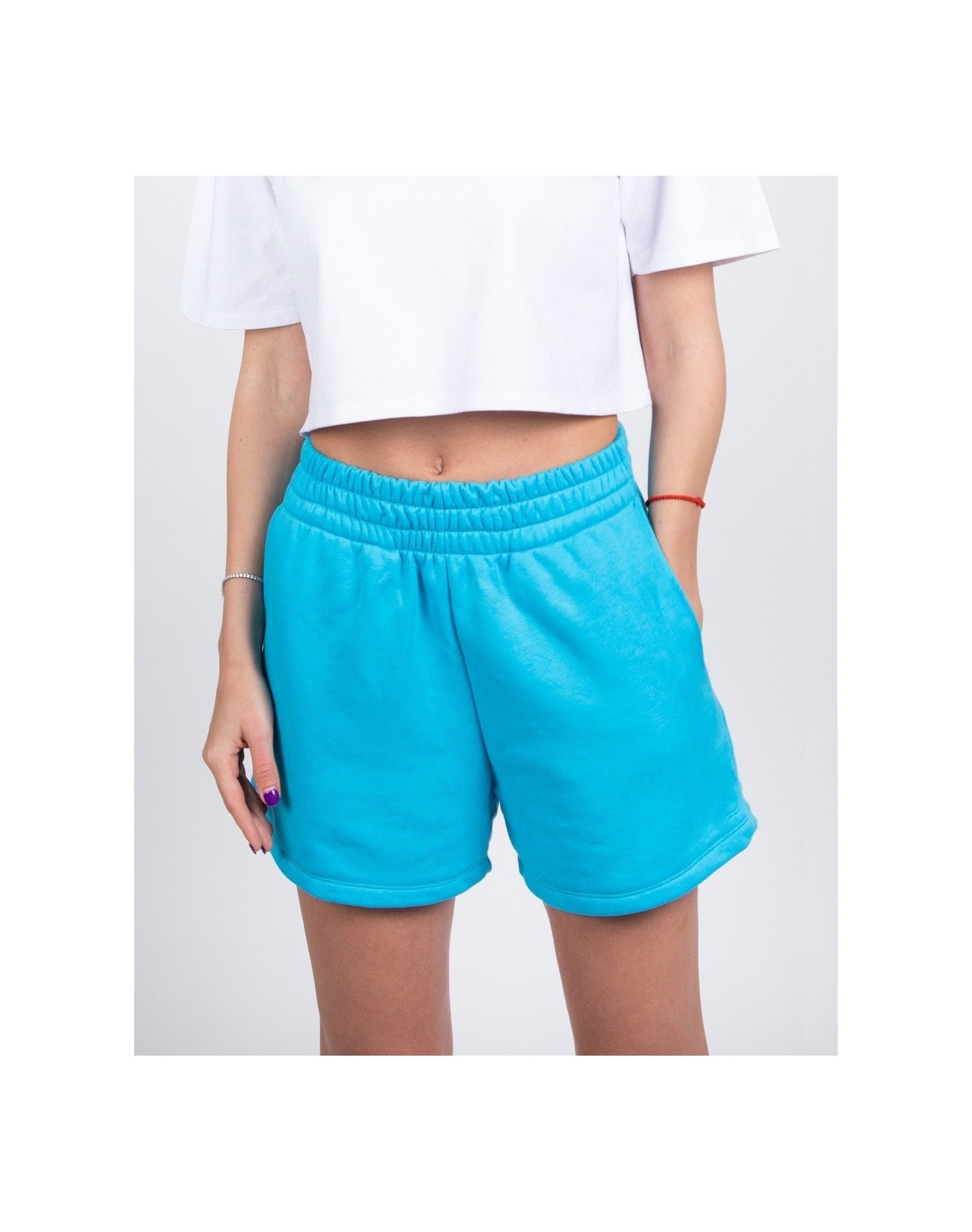 Simple Slim Fit All-matching Comfortable Solid Color Casual Shorts