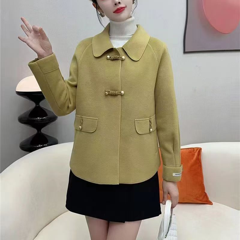 Women's Loose Large Size Autumn And Winter Thickening Double-sided Woolen New Coat