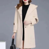 Wool Double-sided Fleece Coat Embroidery Thickening