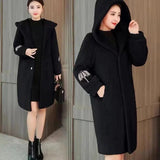 Wool Double-sided Fleece Coat Embroidery Thickening