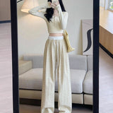 Women's Thin High-Waist Drape Straight Versatile Casual Pants