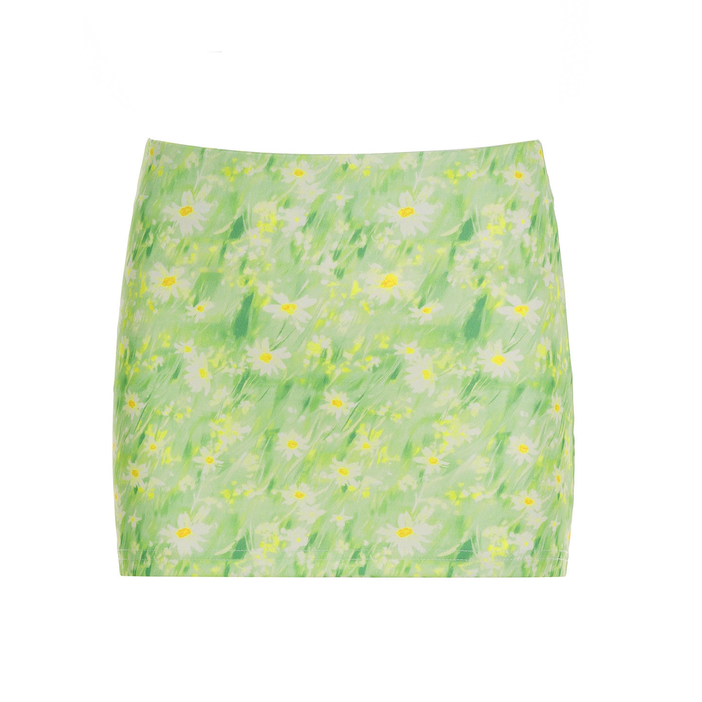 Small Floral High Waist Sheath Skirt Pure Sweet Girl Short Slim Fit