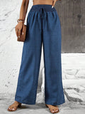 Retro Casual Pants High-waisted Trousers Women