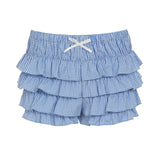 Sweet And Spicy Girly Style Pleated Low Waist Bow Bud-waisted Shorts