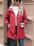 New Hooded Fleece Padded Coat Women