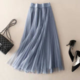 Women's Casual Skirt Mid-length Pleated Skirt