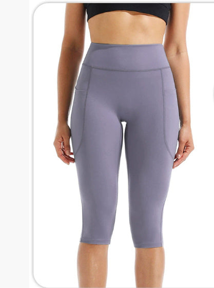 F9120 High Waist Hip Lift Fitness Pants Women's Sports Belly Contracting