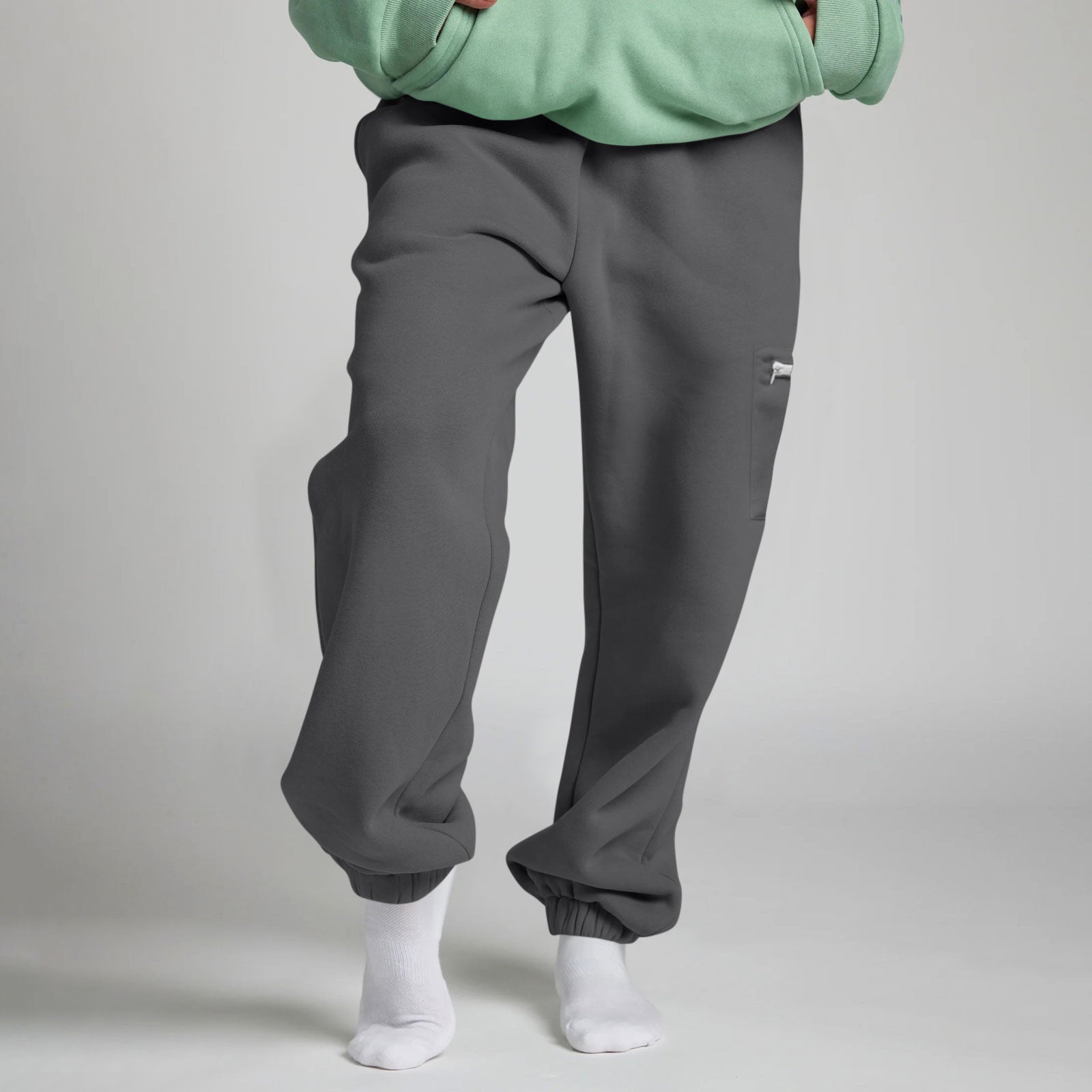 Women's Loose Large-size Fleece-lined Thick Pants