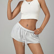 Women's Solid Color Loose And Versatile Drawstring Shorts