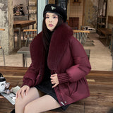 Large Size Straight Thickened Cotton-padded Coat