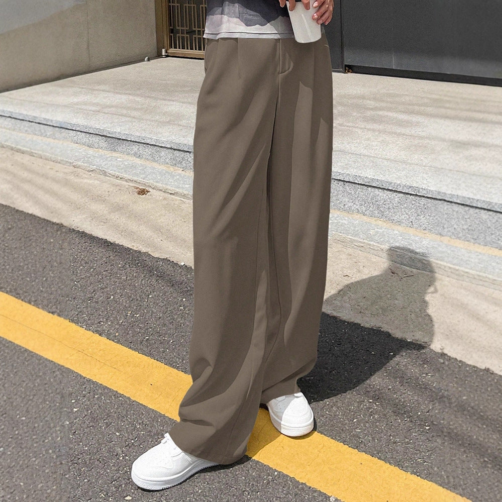 Women's New Versatile Straight-leg Loose Wide-leg Pants