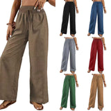Retro Casual Pants High-waisted Trousers Women