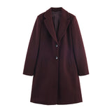 New Fall Women's Clothing Fashion Soft Padded Shoulder Overcoat Jacket
