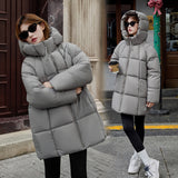 Women's Padded Fleece Jacket Winter Hooded Outside