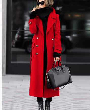 Thick Wool Women's Coat Extended