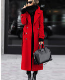Thick Wool Women's Coat Extended