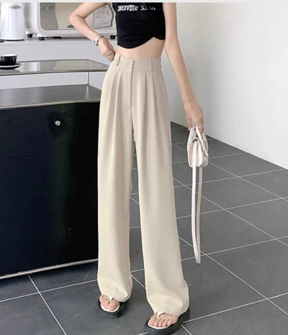 Women's New Versatile Straight-leg Loose Wide-leg Pants