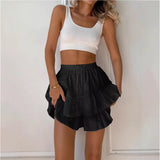 Fashionable High-waisted Lace Culottes For Women