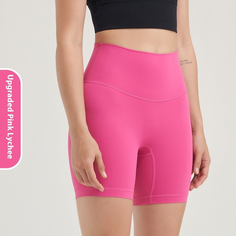 Double-sided Grinding Shorts Yoga Pants Female High Waist Track Shorts