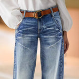 Women's Casual Straight-leg All-matching Jeans