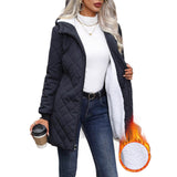 New Hooded Fleece Padded Coat Women