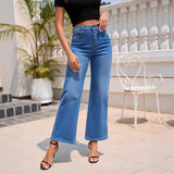Women's Fashion Casual Stretch Straight High Waist Jeans
