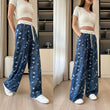 Casual Ladies Drapey Floor-Length Straight Pants