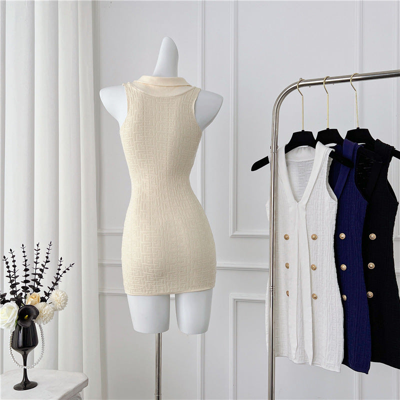 Knitted Women's Skirt Elegant Style High-end Sense