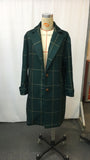 Plaid Mid-length Lapel Large Size Jacket